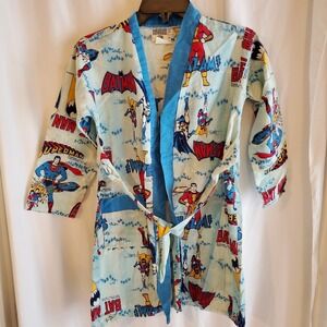 RARE 70s DC Super Heroes Child Robe Batman Superman Shazam Comic 8-10 Boys Sears